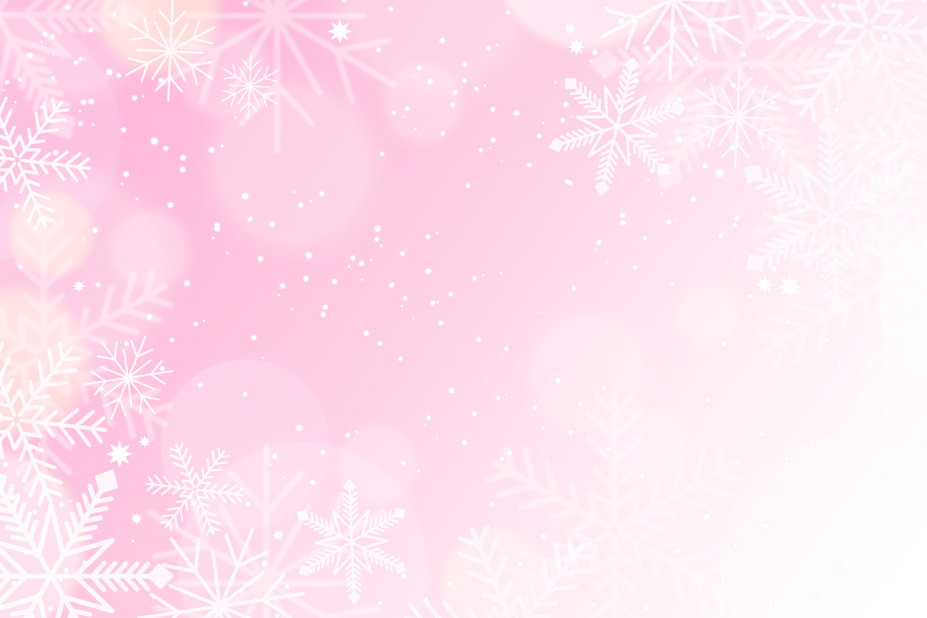 realistic-pink-snowflake-background