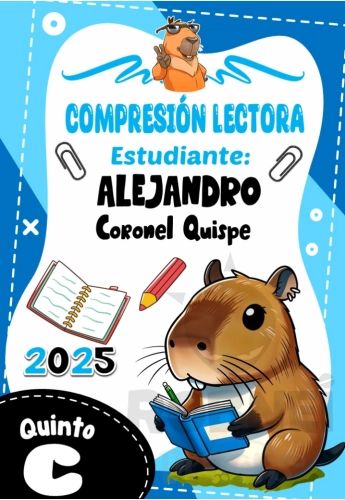 Capibara Comprension Lectora Caratula Boy