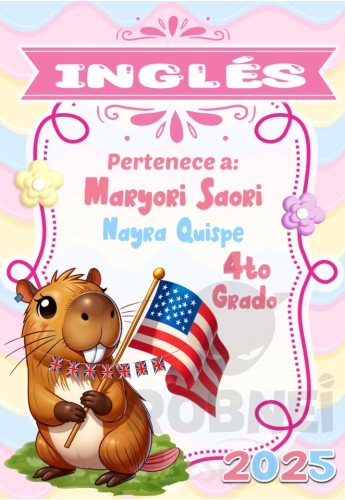 Capibara Ingles Caratula Girl