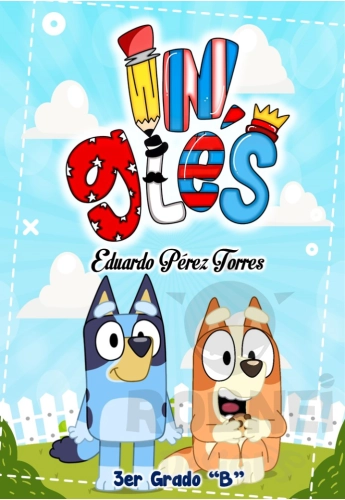Bluey Ingles Caratula Letras