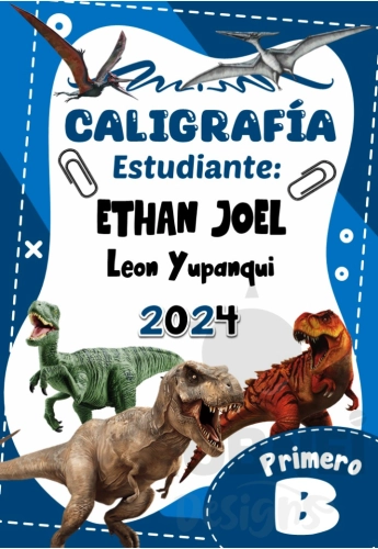 Caligrafia Jurassic Park Caratula