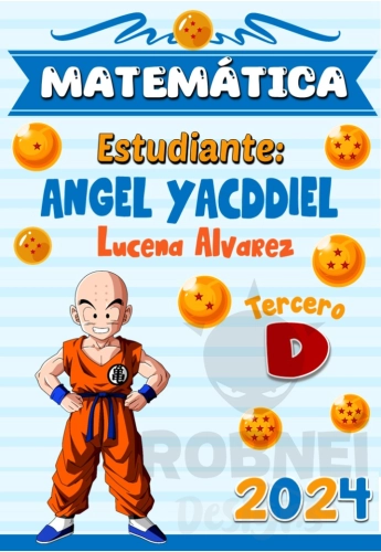 Matematica Caratula Dragon Ball Z