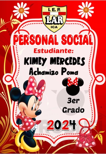 Minnie Mouse Roja Caratula 04