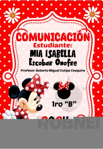 Minnie Mouse Roja Caratula