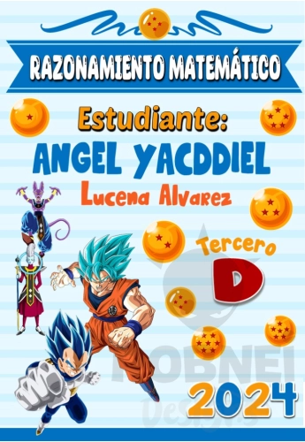 Razonamiento Matematico Caratula Dragon Ball Z