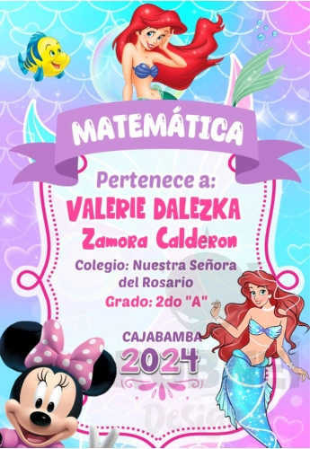 Sirenita Ariel Minnie Caratula