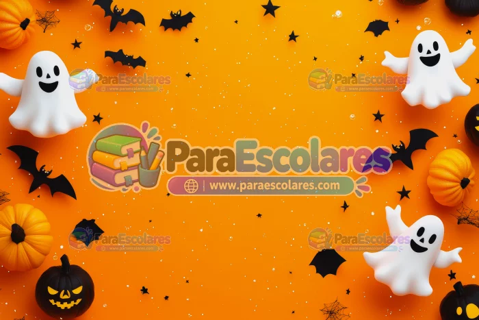 friendly-ghosts-pumpkins-bats-floating-orange-with-playful-halloween-elements