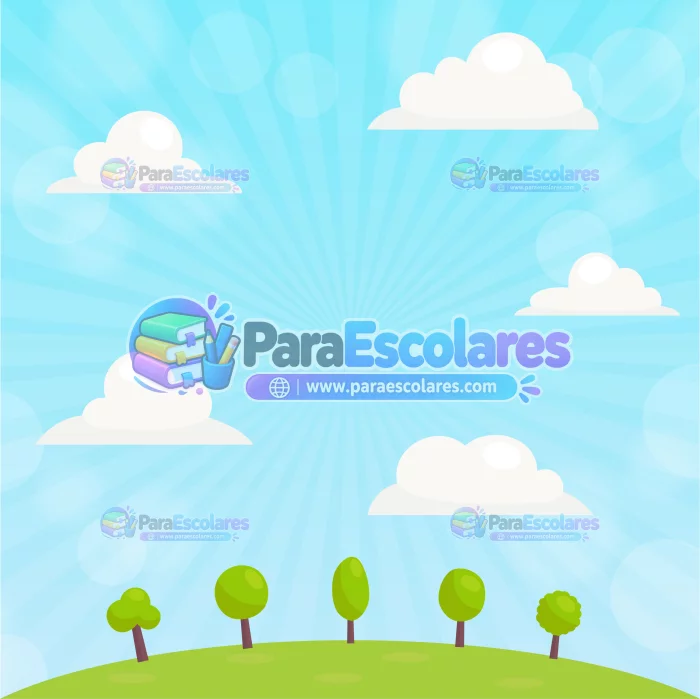 Fondo Infantil Celeste Nubes