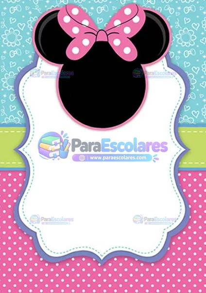 Fondo Minnie Rosa Verde