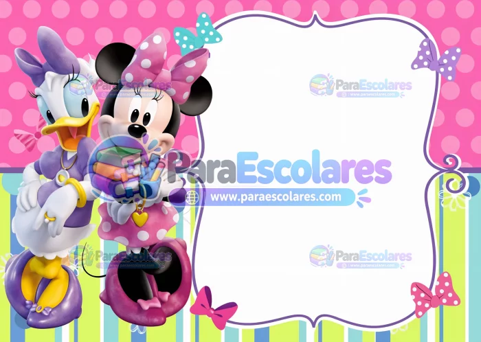 Minnie Daisy Fondo Invitacion