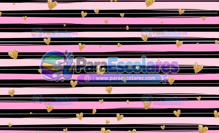 fondo-rosado-negro-corazones-dorados