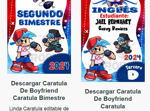Caratulas Editables de Boyfriend para imprimir