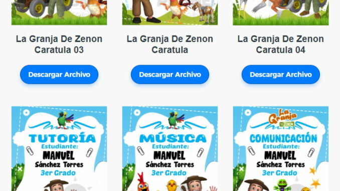 Caratulas Editables de La Granja de Zenón