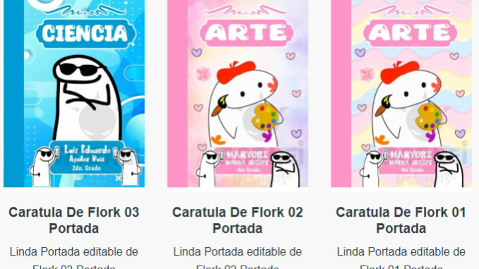 Portadas para Cuadernos de Flork Editables